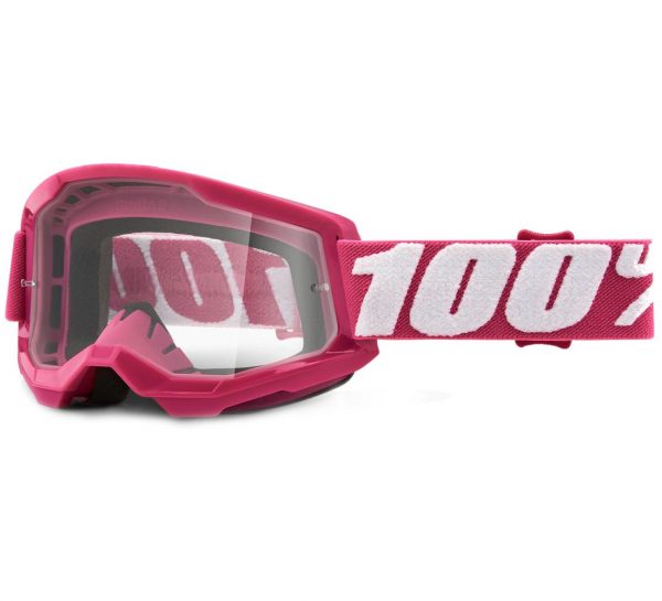 Maschera 100 % Strata 2 rosa lente trasparente 461214